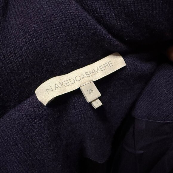 NAKEDCASHMERE Puffer Jacket – XS – 100% Cashmere – Deep Plum/Purple - Picture 3 of 4